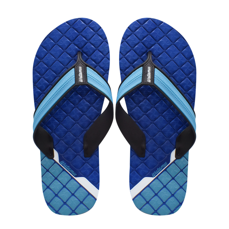 Watamu Checkers Slippers - Blue - Pure Nurslings