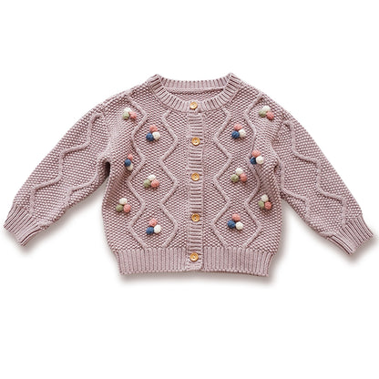 Pure Nurslings Cotton Baby Girl Sweater - The Softest, Cozyest, and Most Sustainable - mini munchies - Pure Nurslings