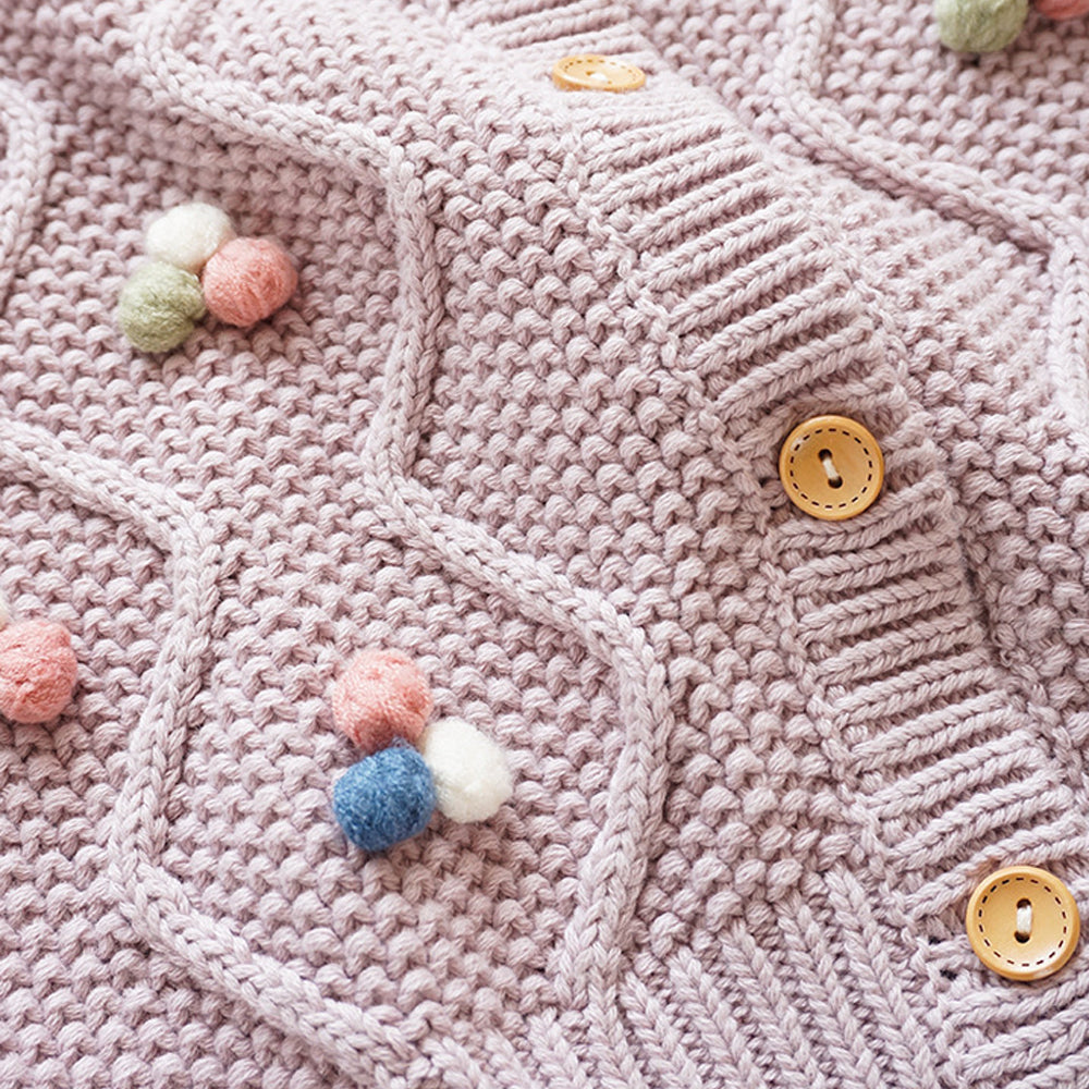 Pure Nurslings Cotton Baby Girl Sweater - The Softest, Cozyest, and Most Sustainable - mini munchies - Pure Nurslings