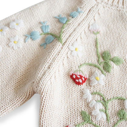 Pure Nurslings Organic Cotton Baby Girl Sweater - The Softest, Cozyest, and Most Sustainable - Pure Nurslings