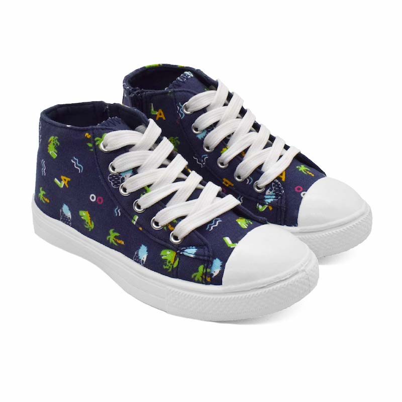 Buggies Dino Kids Shoes - Navy - Pure Nurslings