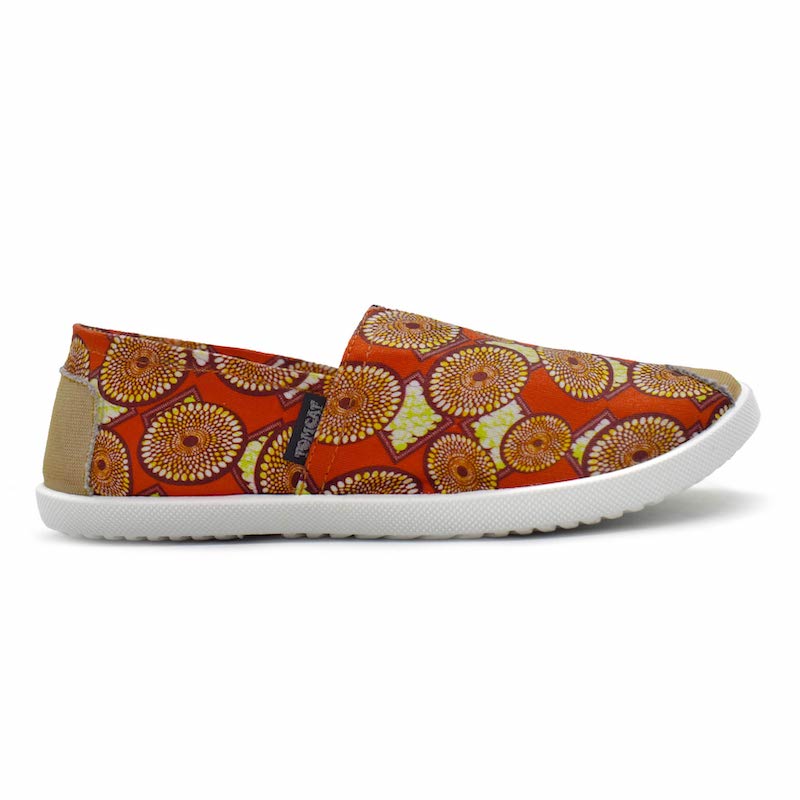 Emmy Chapisha Canvas Shoes - Multi Brick Red - Pure Nurslings