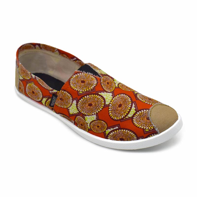 Emmy Chapisha Canvas Shoes - Multi Brick Red - Pure Nurslings