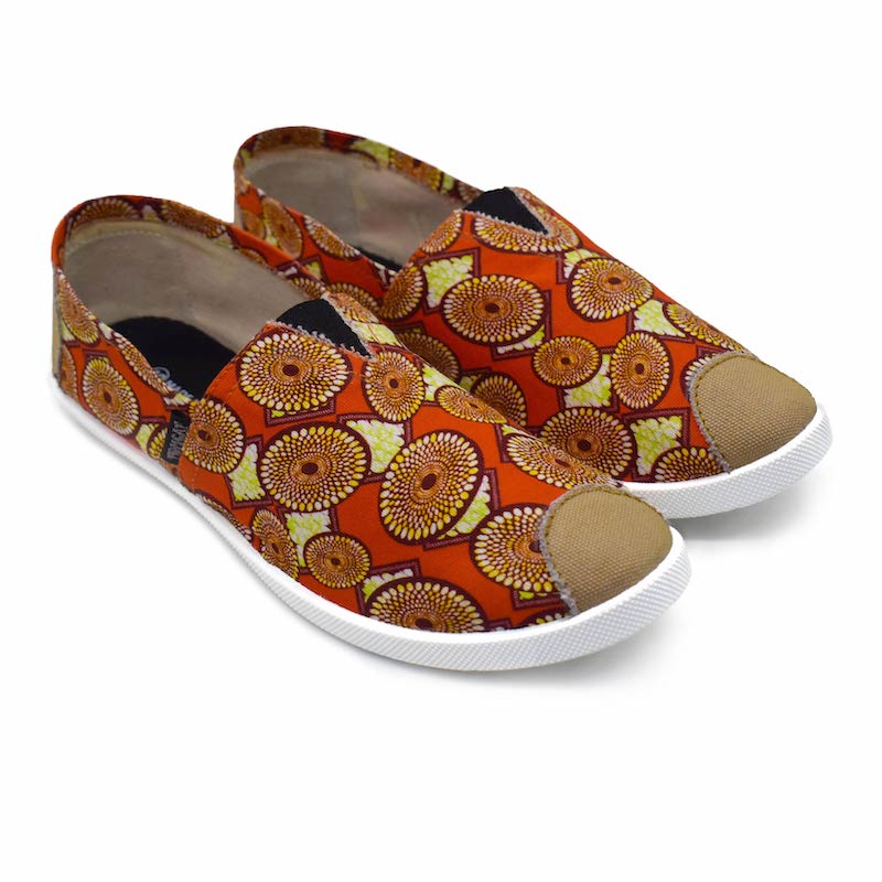 Emmy Chapisha Canvas Shoes - Multi Brick Red - Pure Nurslings