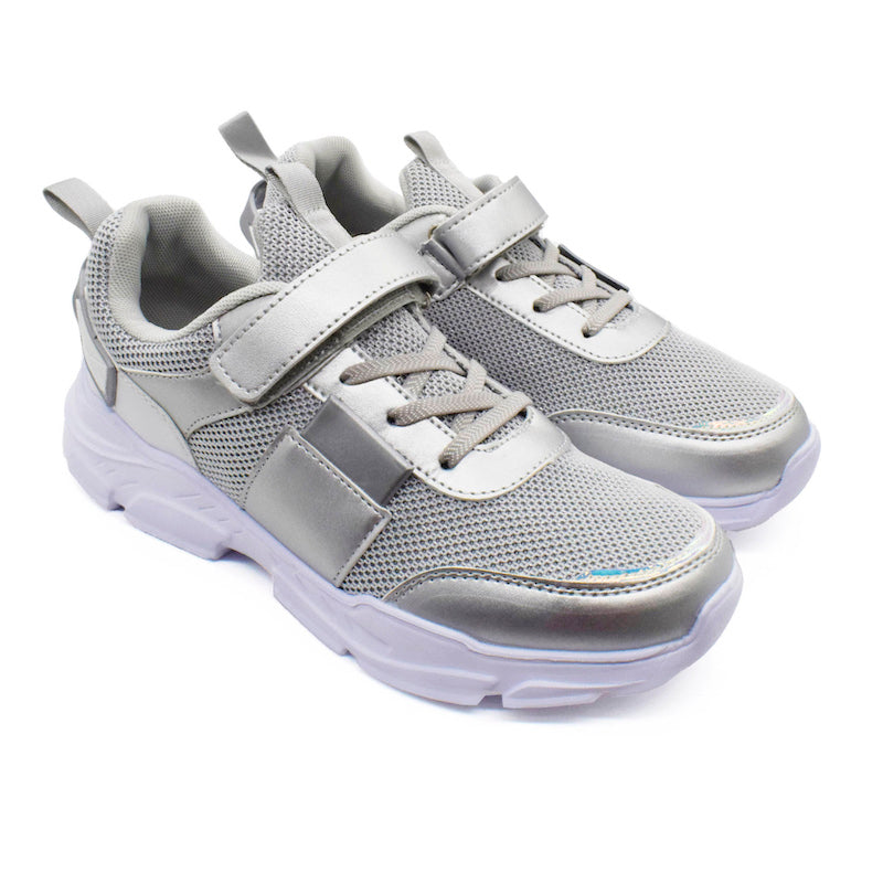 Buggies Retro Kids Shoes - Silver - Pure Nurslings