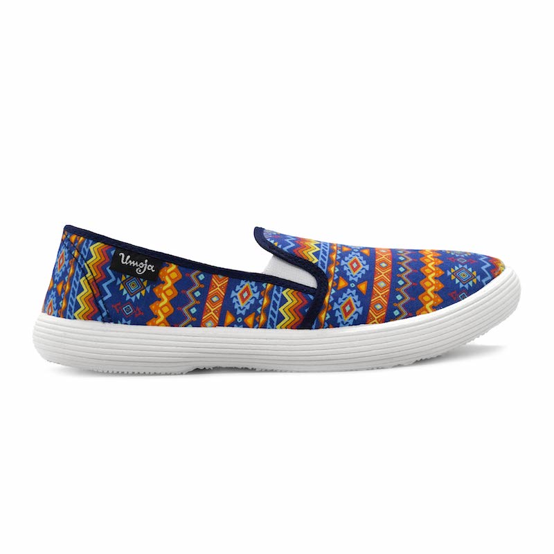 Afro Chic Canvas Shoes - Orange Multi - Pure Nurslings