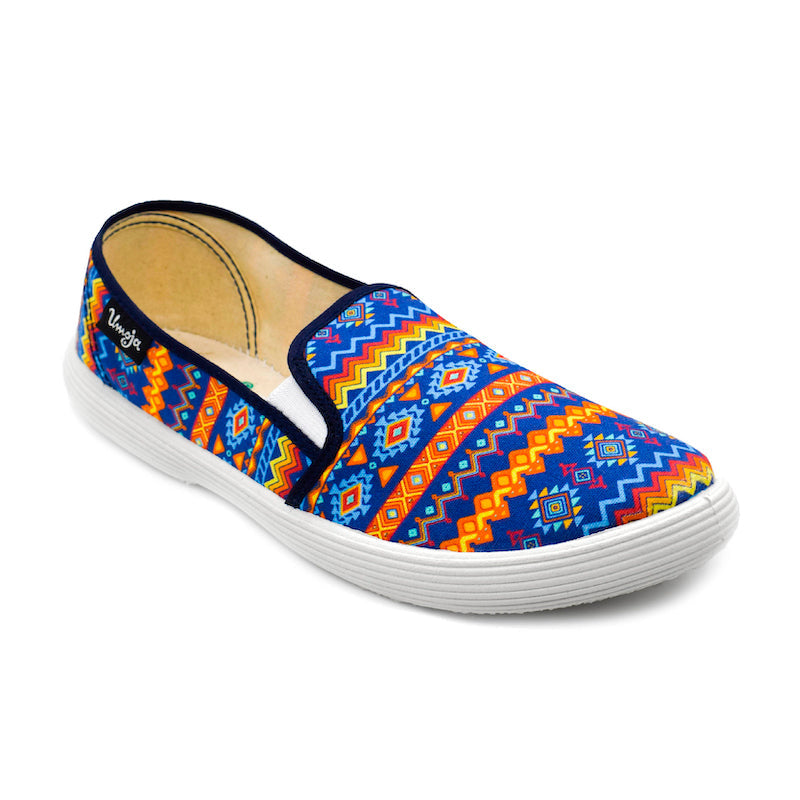 Afro Chic Canvas Shoes - Orange Multi - Pure Nurslings